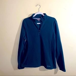 EDDIE BAUER fleece quarter zip size large